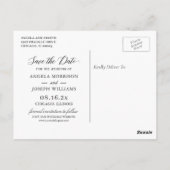 Gold Geometric Burgundy Navy Floral redt de datum Briefkaart (Achterkant)