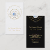 *~* Gold Geometric Cosmic Sacred Geometry Boho Visitekaartje (Voorkant / Achterkant)