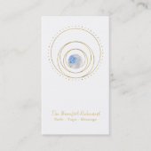 *~* Gold Geometric Cosmic Sacred Geometry Boho Visitekaartje (Voorkant)