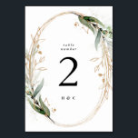 Gold Geometric Diamond Eucalyptus Elegant Greenery Kaart<br><div class="desc">Elegant White Gold Geometric Diamond Eucalyptus Elegant Greenery Wedding Table Number #pampasgras #junglebruiloft #junglebruiloft #coralbruiloft #coralbruildingmenu #woestijnen #lasvegasbruiloft #terracottabruilbruiloft #peachbruilbruilbruilbruiloftenMenu #pampas #terracotta #coral #peach #naturalbruildriedras #driedpampas #wabisabibruil#naturebruiloft</div>