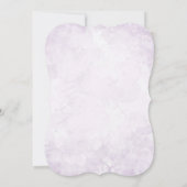 Gold Geometric Diamond Lavender Engagement Party Kaart (Achterkant)