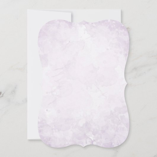 Gold Geometric Diamond Lavender Engagement Party Kaart (Achterkant)