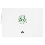 Gold Geometric Floral Greenery Hartelijk dank (Achterkant Horizontaal)