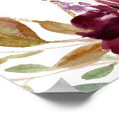 Gold Geometric Floral Rehearings Welkom Poster (Hoek)