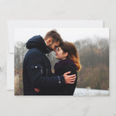 Gold Geometric Gatsby Calligrafie Foto Save The Date (Achterkant)