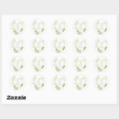 Gold Geometric Heart Spread Love Not Germs Ronde Sticker (Vel)