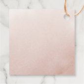 Gold Geometric Herfst Flowers Weddenschap Hartelij Bedankjes Labels (Achterkant)