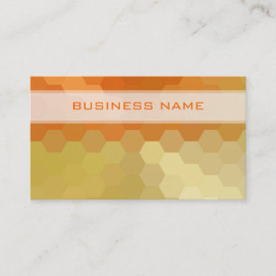 Gold Geometric Hexagon Pattern Visitekaartje