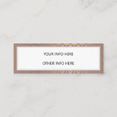 Gold Geometric Instagram Social Media Mini Visitekaartje (Achterkant)