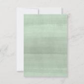 Gold Geometric Lijst Eucalyptus Greenery Wedding RSVP Kaartje (Achterkant)