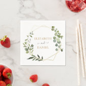 Gold Geometric Lijst Greenergy Leaves Personalized Servet (Insitu)