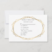 Gold Geometric Lijst RSVP (Voorkant)