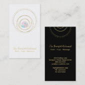 *~* Gold Geometric Mandala Sacred Geometry Boho Visitekaartje (Voorkant / Achterkant)