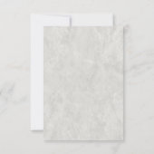 Gold Geometric Marble Wedding Save the Date Kaart (Achterkant)