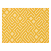 Gold Geometric Maze Table Cloth Tafelkleed (Voorkant (Horizontaal))