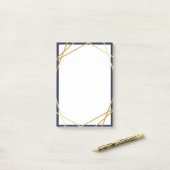 Gold Geometric Midnight Blue 4*6 Notes (Op bureau)