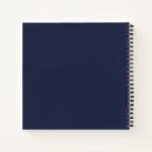 Gold Geometric Midnight Blue 8,5-inch spiral NoteB Notitieboek (Achterkant)