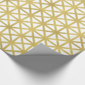 Gold Geometric Pattern Cadeaupapier (Hoek)
