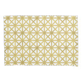 Gold Geometric Pattern Kussensloop (Voorkant)