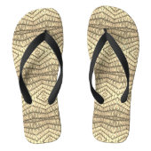 Gold Geometric Pattern Teenslippers (Voetbed)
