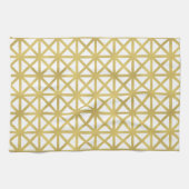 Gold Geometric Pattern Theedoek (Horizontaal)