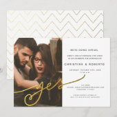 Gold Geometric Photo Virtual Weduwation (Voorkant / Achterkant)