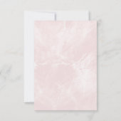 Gold Geometric Pink Marble Wedding Save the Date Bedankkaart (Achterkant)