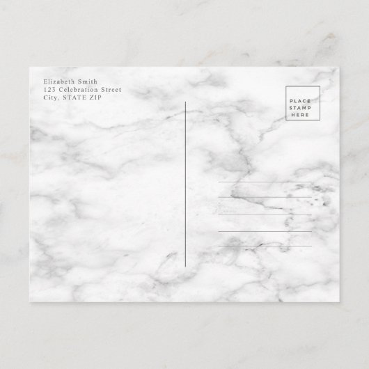 Gold Geometric Plum Paars Floral Vrijgezellenfeest Aankondigingskaart (Achterkant)