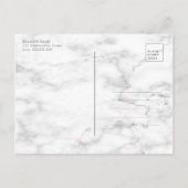 Gold Geometric Plum Paarse marble Couples Shower Aankondigingskaart (Achterkant)