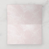 Gold Geometric Roze Marble Wedding Table Place Plaatskaartje (Binnenkant ongevouwen)