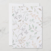 Gold Geometric Rustic Purple Floral Wedding  Kaart (Achterkant)