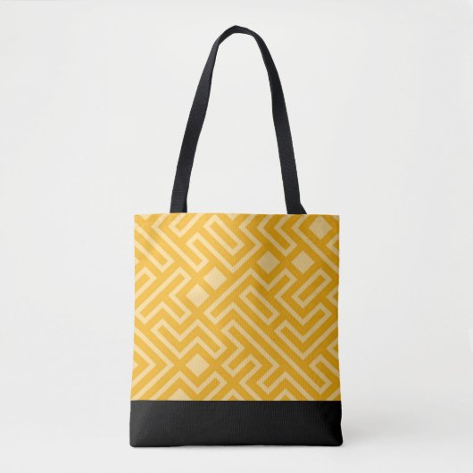 Gold Geometric Tote Bag (Voorkant)
