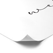 Gold Geometric Weduwschap Welkomstteken met foto Poster (Hoek)