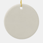 Gold Geometric White Floral Godmoeder keepomwille Keramisch Ornament (Achterkant)