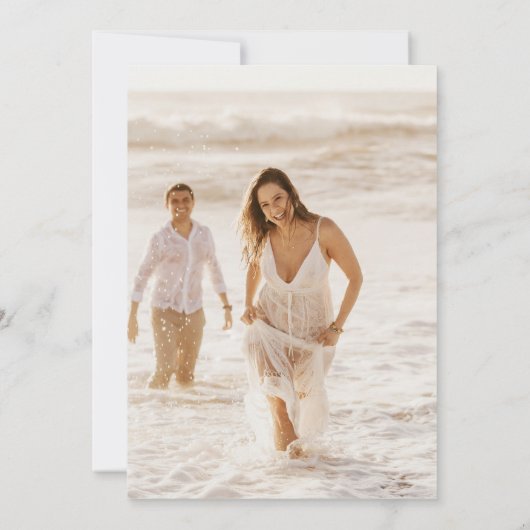 Gold Geometrical Virtual Wedding Kaart (Achterkant)