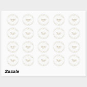 Gold Geometrische driehoeken Moderne Glamour Chic  Ronde Sticker (Vel)