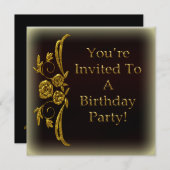 Gold Gepersonaliseerd feestdagen Kaart (Voorkant / Achterkant)