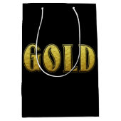 Gold Gift Bag Medium Cadeauzakje (Voorkant)