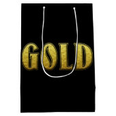 Gold Gift Bag Medium Cadeauzakje (Achterkant)
