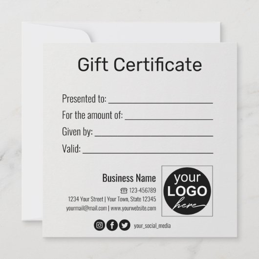 Gold Gift Box Glitter Snowflakes Black Cadeaukaart (Achterkant)