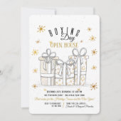 Gold Gifts Boxing Day Uitnodiging (Voorkant)