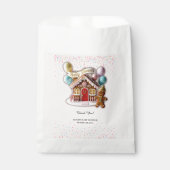 Gold Gingerbread House Baby shower Bedankzakje (Voorkant)