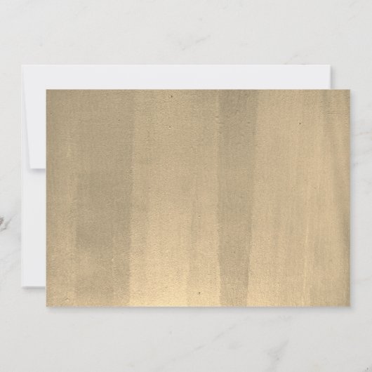 Gold Ginkgo Leaves White Hartelijk dank Kaart (Achterkant)