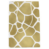 Gold Giraffe afdrukken Medium Cadeauzakje (Voorkant)