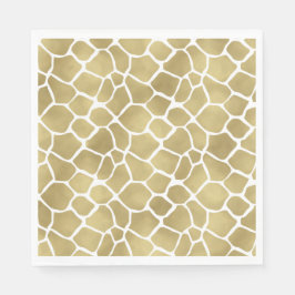 Gold Giraffe afdrukken Servetten