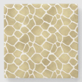 Gold Giraffe afdrukken Stenen Onderzetter (Voorkant)