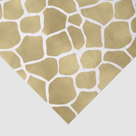 Gold Giraffe afdrukken Tissuepapier (Detail)