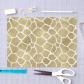 Gold Giraffe afdrukken Tissuepapier (Craft)