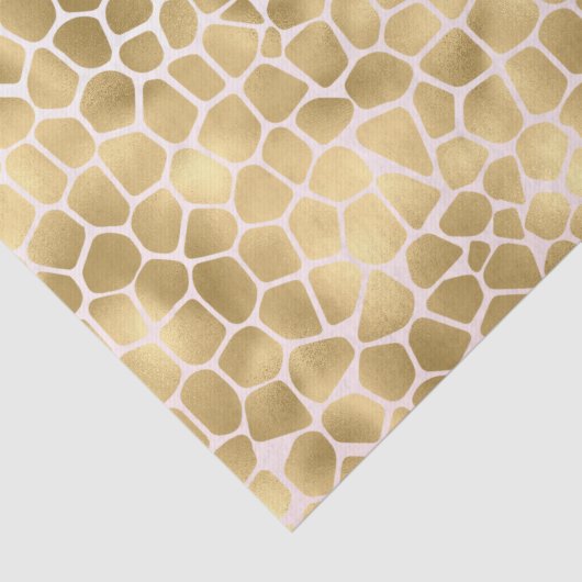 Gold Giraffe afdrukken Tissuepapier (Detail)