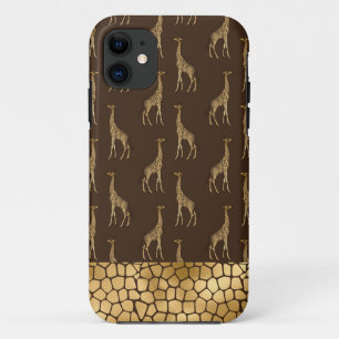 Gold Giraffe African Safari Chic Style Case-Mate iPhone Case